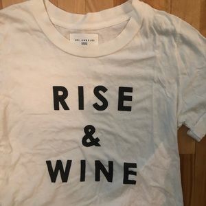 Anthropologie “Rise & Wine” graphic T-shirt